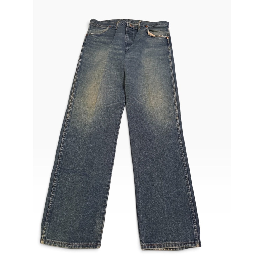 Vintage Wrangler Mens Regular Fit Blue Denim Jeans 38  Medium Wash Westernx 33